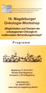 16. Magdeburger Onkolgie-Workshop