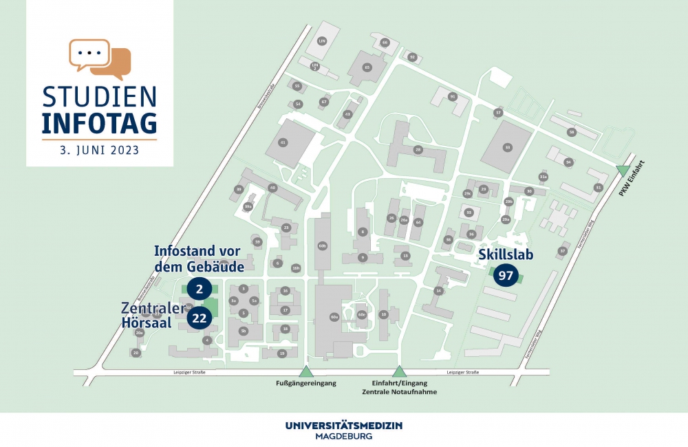 Lageplan Studieninfotag