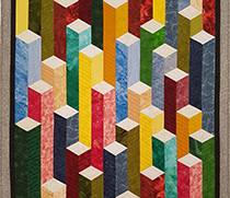 Kromlau-Basalt, Ausschnitt aus Patchwork-Arbeit