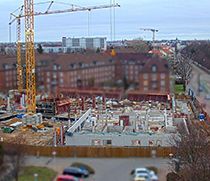 Baustelle des neuen Herzzentrums