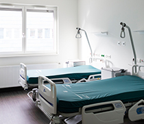 Blick in das neue Patientenzimmer
