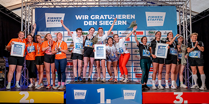 Die Gewinnerinnen der Firmenstaffel 2023