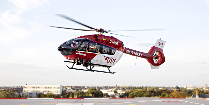 200. Helikopter gelandet