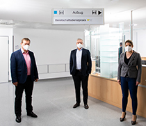 v.l.: Dr. Jörg Böhme, (KVSA), Prof. Dr. Hans-Jochen Heinze, Dr. Kerstin Stachel