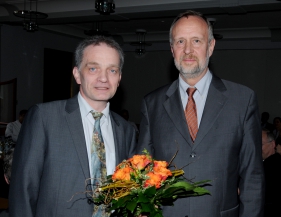 Dekan(li.) und Prof. Luley