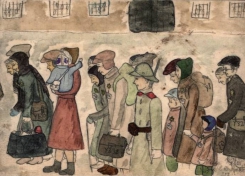 Foto: Helga Weissova: Ankunft in Theresienstadt, 1942