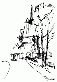 Magdalenenkapelle_Wolfgang-Waehnelt_Tusche-Feder-300dpi