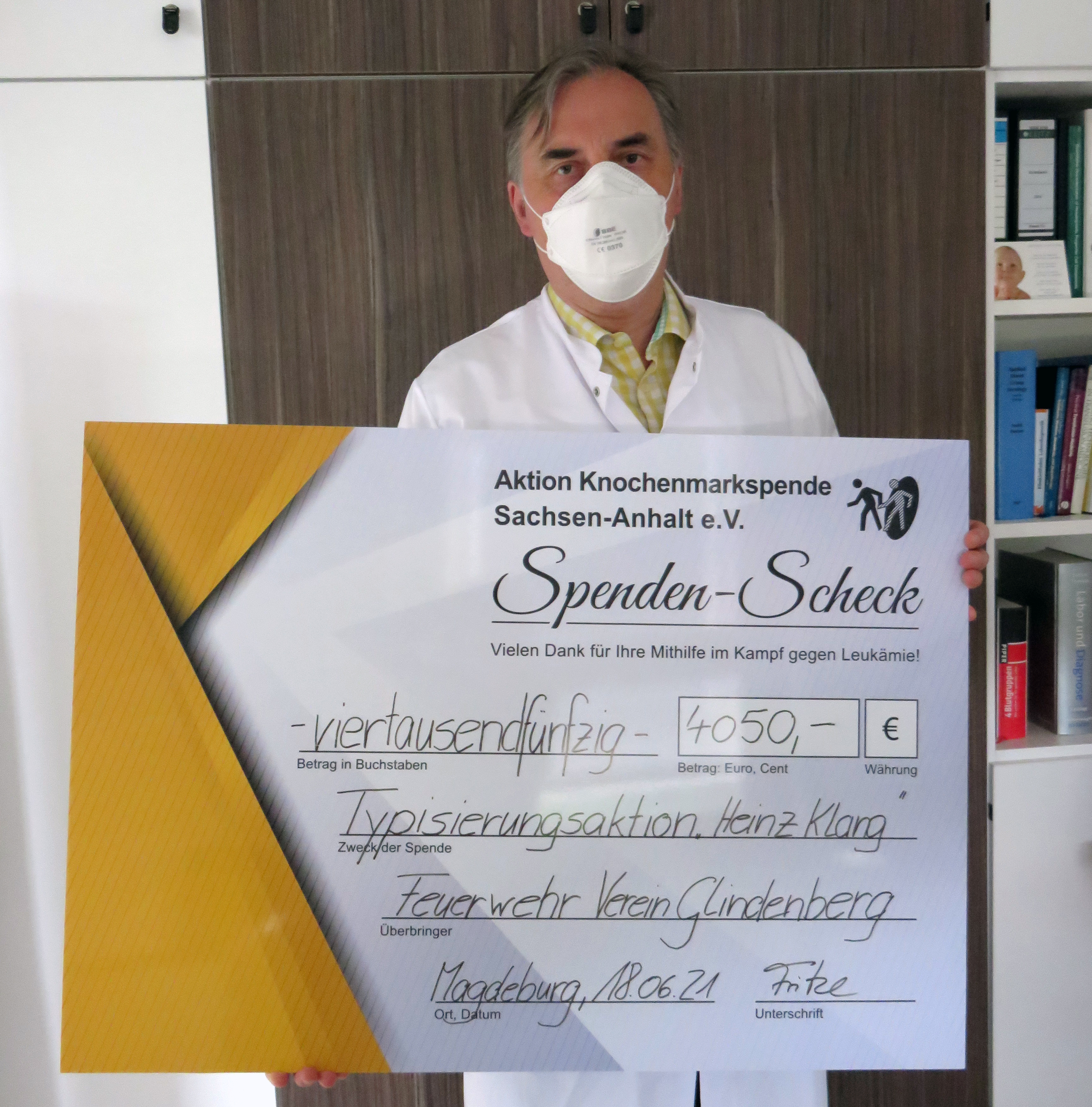 Spendenscheck Glindenberg