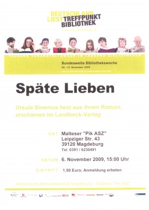 Buchvorlesung Ursula Sinemus